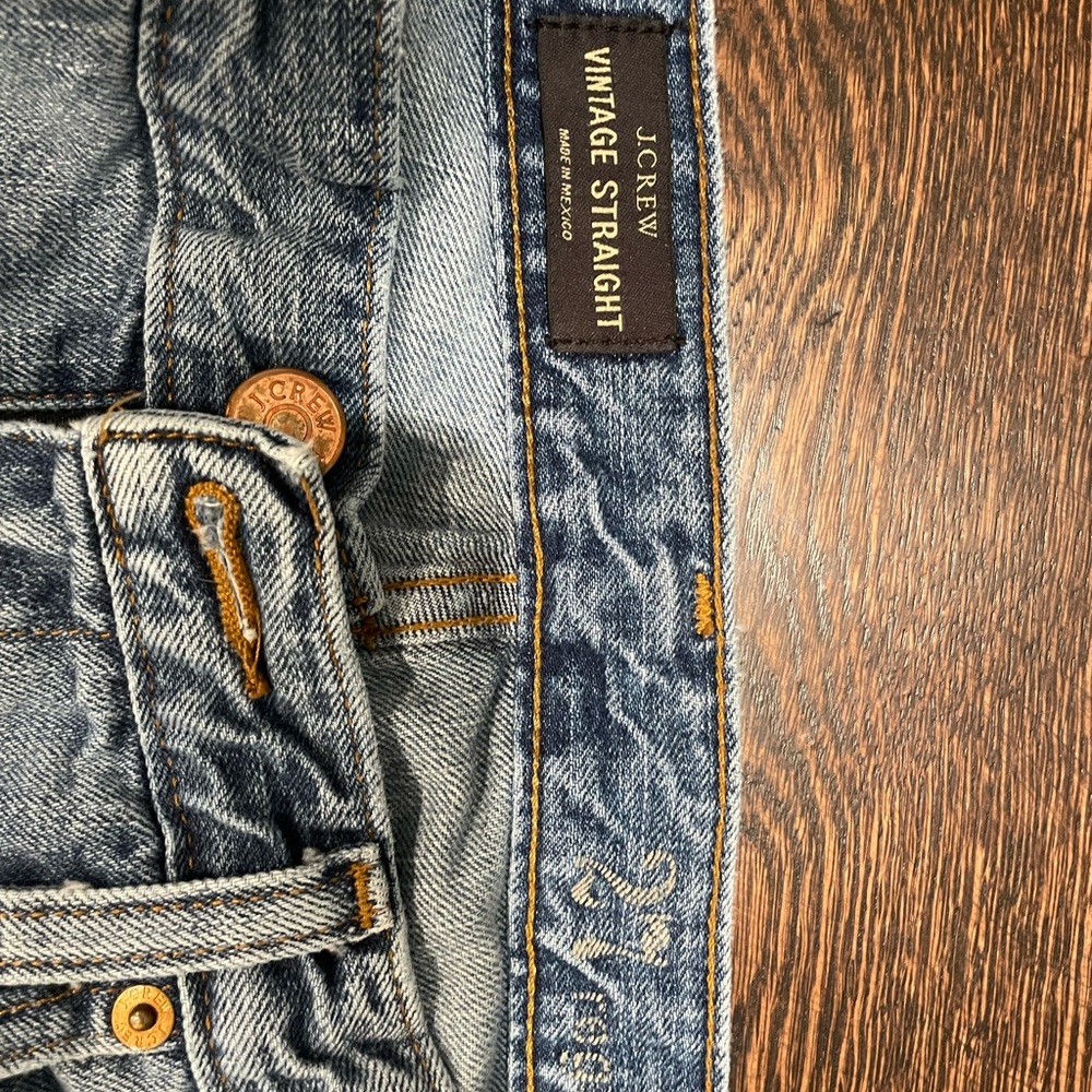 JCREW size 27 vintage straight jeans
